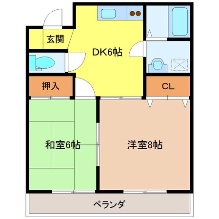 サン石川の物件間取画像